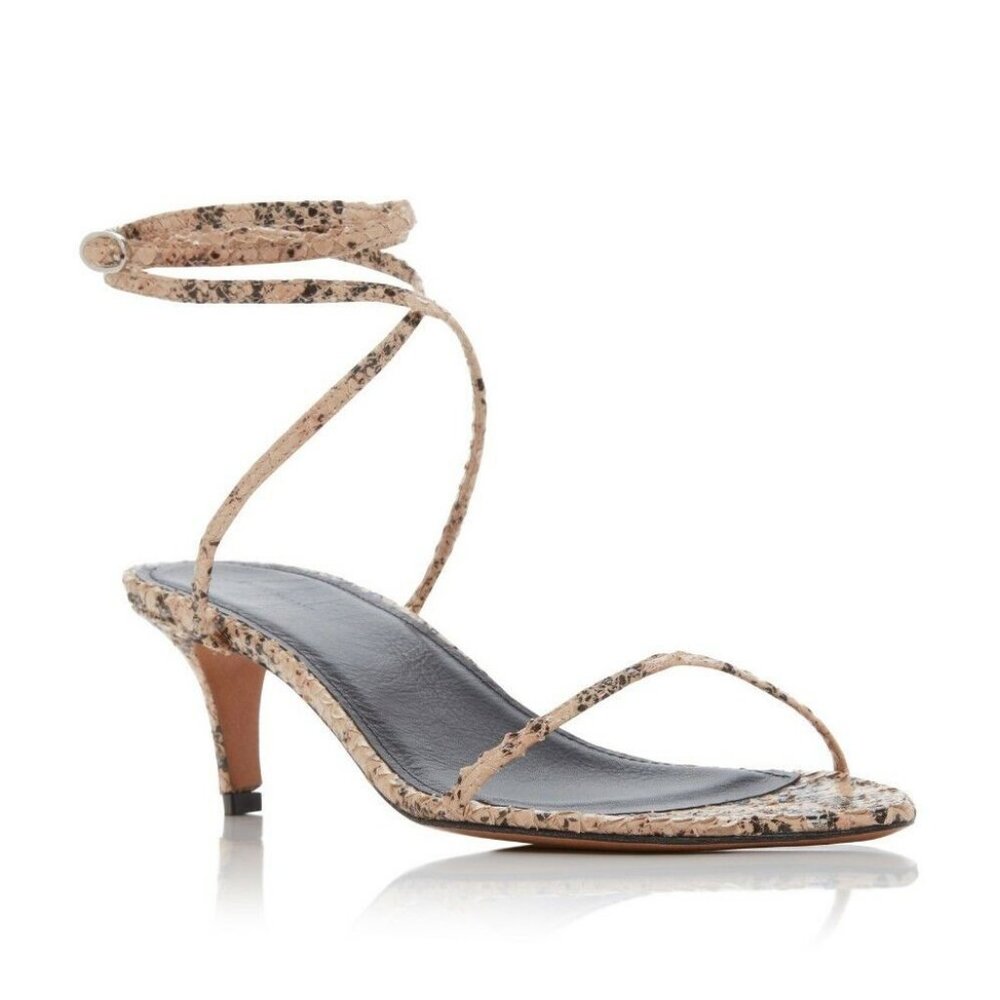 ISABEL MARANT ARIDEE NUDE SNAKESKIN SANDAL SIZE 37